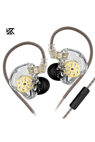 Choice Clear MIC KZ EDX Lite HIFI Earphones Dynamic In Ear Stereo Bass Music ...