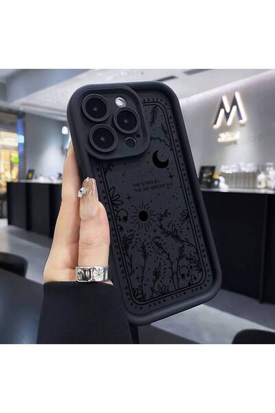 Choice23 غلاف هاتف آيفون 17 برو ماكس Z1 بتصميم ساحرات وقمر ونجمة وتارو غامض، ...