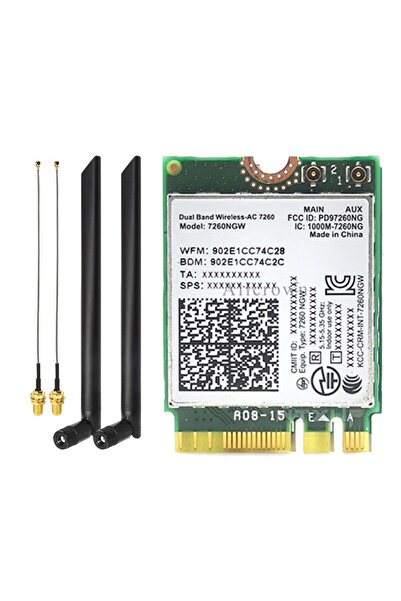 Choice1 بطاقة واي فاي لاسلكية من نوع 3 7260NGW M.2 من كيبيدومي، بسرعة 1200 مي...