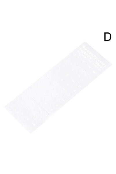 choice2 5 قطع من ملصقات لوحة المفاتيح الروسية الشفافة، حروف الأبجدية الإنجليز...