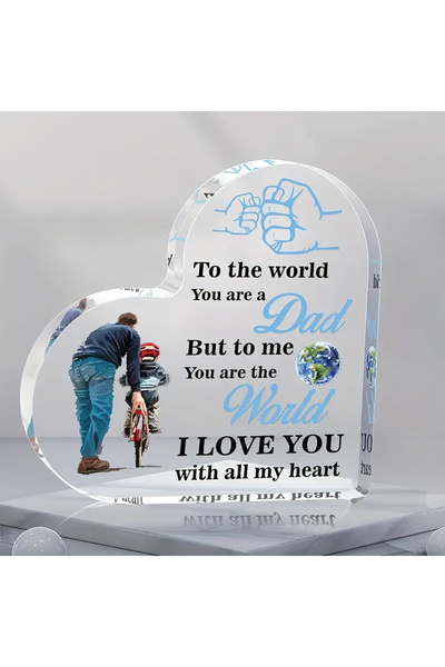 Choice Q808 [Dad Portrait Indoor Decor Plaque] Inspirational Dad Acrylic Plaq...