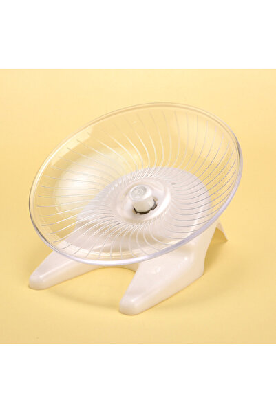 choice2 عجلة تدريب الجري الصامتة الصغيرة البيضاء للحيوانات الأليفة الهامستر ا...