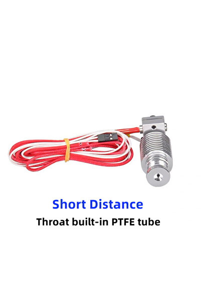 Choice1 طقم رأس طباعة E3D V6 بجهد 24 فولت وقطر 1.75 مم مع فوهة PTFE قصيرة، ور...