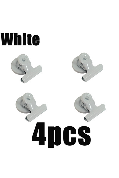 Choice4 4 قطع مشابك مغناطيسية بيضاء متعددة الاستخدامات للثلاجة