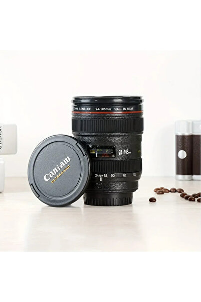 Choice كوب قهوة أسود سعة 301-400 مل، قطعة واحدة، دعامة تصوير، عدسة كاميرا، كأ...