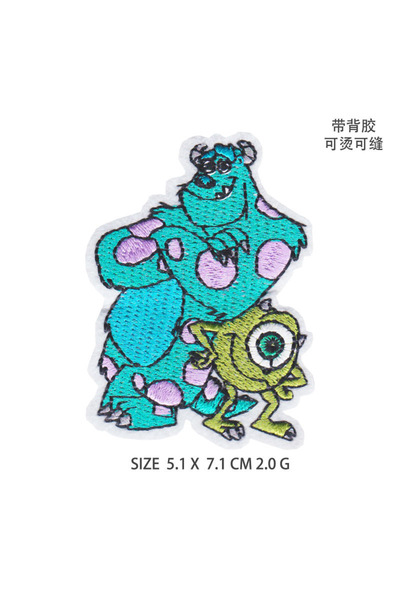 Choice5 MINISO Black Nickel 1-12Pcs Cartoon Miniso Disney Mters, Inc. Patch E...