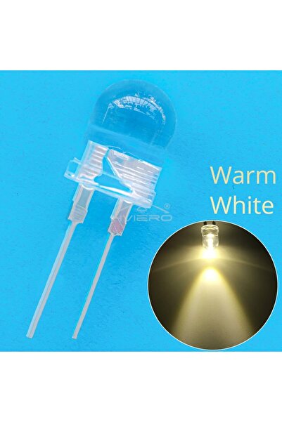 Choice Warm White 50Pcs 10mm White Red BlueDiode Led Round 0.5W high Power Li...