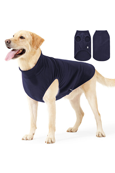 Choice18 سترة صوف الفليس زرقاء للكلاب، سترة ناعمة مرن للتمدد للكلاب، سترة خفي...