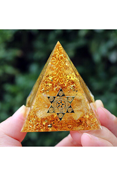 Choice قطعة واحدة من هرم الأورغونيت، تمثال هرمي مصري، زينة صغيرة إبداعية للطا...