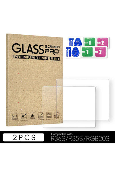 choice2 قطعتان من واقي شاشة زجاجي مقوى من داتا فروج، متوفر بأحجام 2/3/5/10/15...