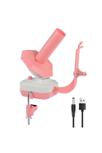 Choice آلة لف صوف الكهربائية الوردية اللون، تعمل بمحرك كهربائي، وهي آلة لف كر...