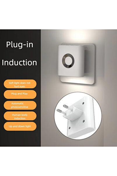 Choice1 EU Plug Model GGbingo Rechargeable Smart Home LED Night Light Lamp wi...