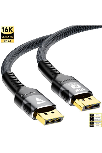 Choice1 3m 16K DP 2.1 Cable 16K DP 2.1 Displayport Cable 16K 30Hz 8K 60Hz 4K ...