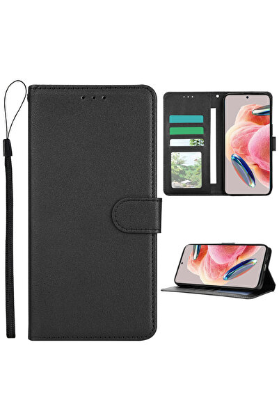 Choice محفظة سوداء لهاتف Poco X7 مع فتحات للبطاقات وإطار للصور، تصميم كلاسيكي...