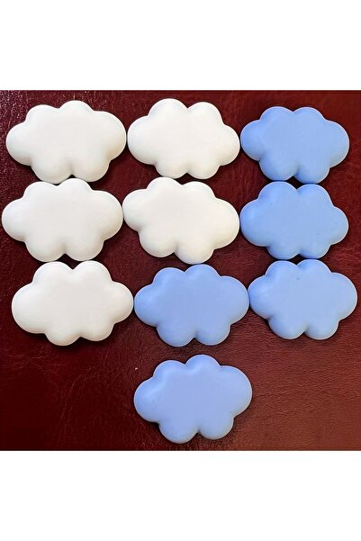 Choice 10 قطع من مغناطيس الثلاجة على شكل سحابة بيضاء كرتونية مصنوعة من الراتن...