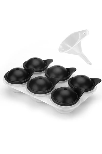 choice2 6 أقراص هوكي جليد، صينية مكعبات ثلج سيليكون كبيرة مع غطاء، صانع كرات ...