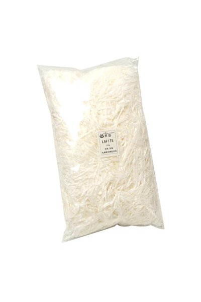 Choice4 ٥٠ غرام من ورق الرافيا الأبيض الملون الممزق والمجعد، مناسب لصنع علب ا...