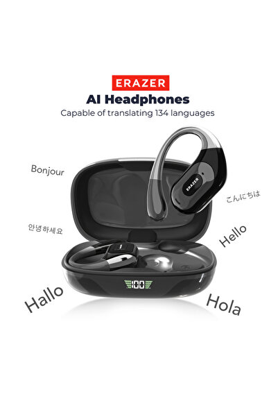 Choice1 سماعات أذن لاسلكية رياضية مزودة بتقنية الذكاء الاصطناعي BLACK AI ERAZ...