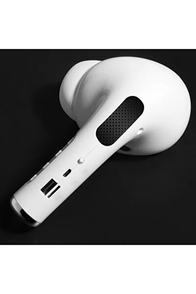 Choice مكبر صوت بلوتوث محمول عملاق أبيض اللون، يعمل بتقنية البلوتوث، مشغل لاس...