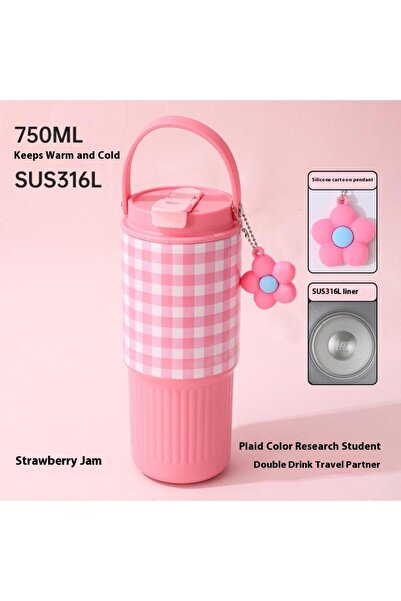 choice2 750 A5 For Hot And Cold Dual Use 316 Stainless Steel Car Travel Mug T...