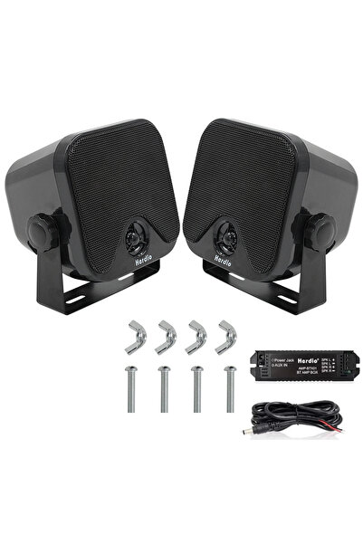 Choice1 مجموعة مكبرات صوت هيرديو 4 بوصة سوداء مقاومة للماء بتقنية بلوتوث للاس...