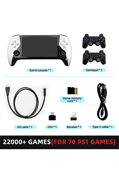 Choice1 جهاز ألعاب محمول 2P 22000 VILCORN SF3500 بشاشة 5 بوصة، يدعم PS1 وGBA ...