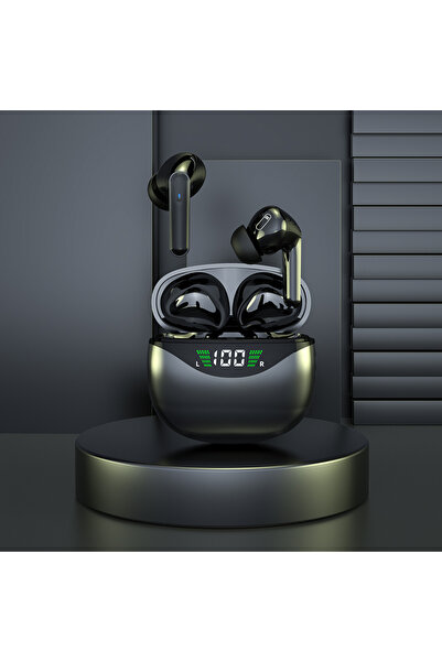 Choice سماعات رأس لاسلكية TWS سوداء اللون، مزودة بتقنية بلوتوث وشاشة LED، وعل...