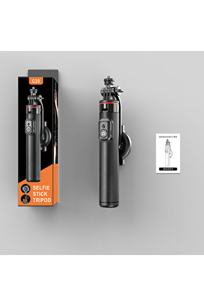 Choice حامل ثلاثي القوائم مغناطيسي أسود C20 لصور السيلفي، متوافق مع هواتف iPh...