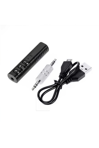 Choice محول سيارة بلوتوث 5.0 أسود - جهاز استقبال/إرسال صوت لاسلكي مع منفذ AUX...