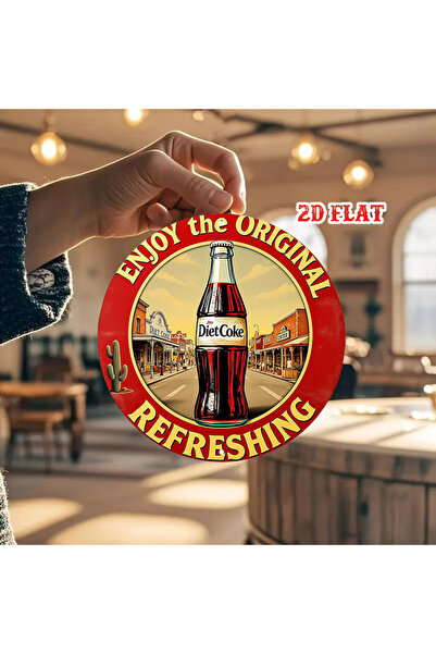 Choice لوحة معدنية دائرية ريفية متعددة الألوان من الألومنيوم، مقاس 20 × 20 سم...