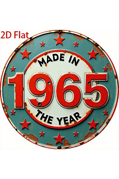 Choice لوحة جدارية دائرية من الألومنيوم بتصميم ريفي، مقاس 20×20 سم، تحمل عبار...