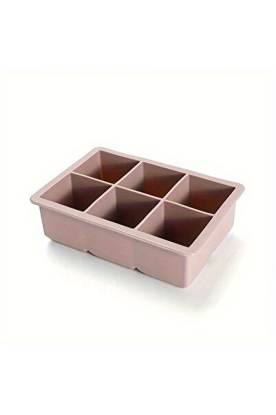 Choice1 قالب مكعبات ثلج كبير من السيليكون باللون الوردي الداكن، خالٍ من مادة ...