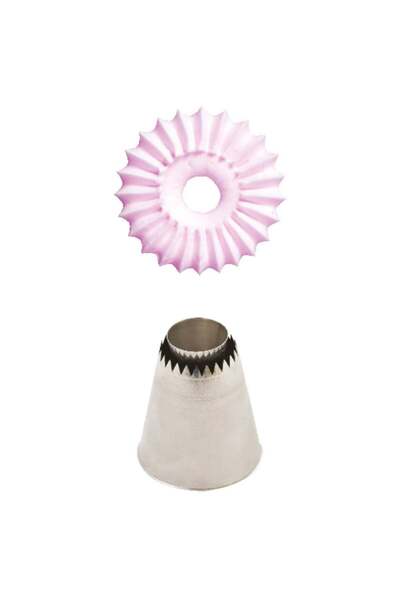 Choice 501B قطعة واحدة من قمع تزيين الكيك الكبير المصنوع من الفولاذ المقاوم ل...