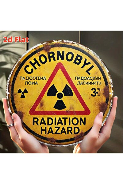 Choice 20x20 2D Flat, Chernobyl Radiation Hazard Sign - Authentic Replica Nuc...