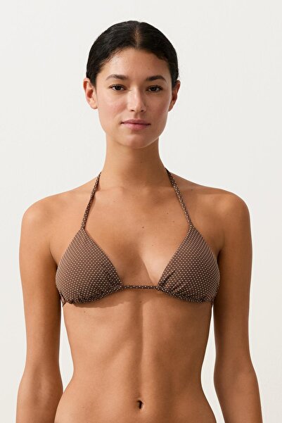 Oysho Mini puantiye üçgen bikini Top
