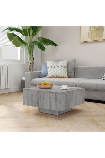 Concept Masă de cafea, gri Sonoma, 60x60x31,5 cm, lemn prelucrat