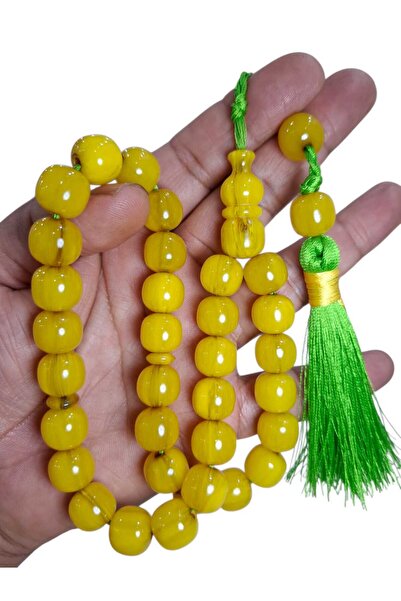 Cekke Tesbih Sıkma Kehribar 12*13 mm Original Prayer Beads Suitable for Daily...