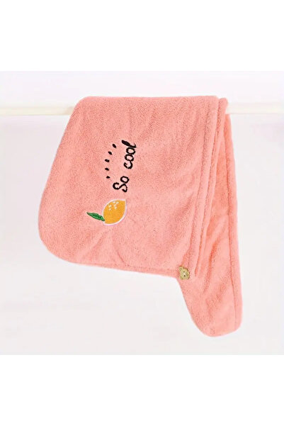 Choice3 قبعة تجفيف شعر من صوف الفليس المرجاني الناعم باللون الوردي، لفّ منشفة...