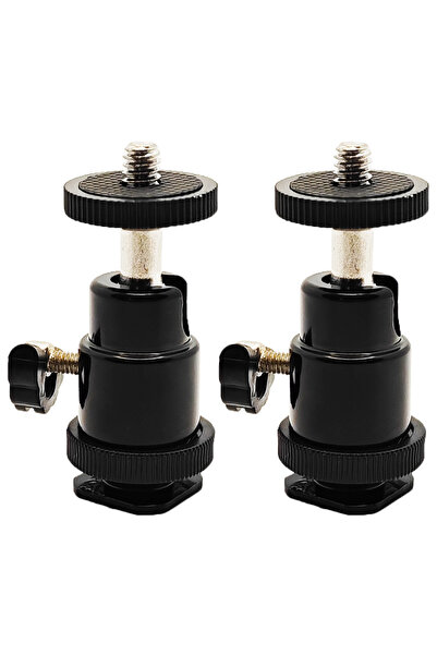 Choice1 قطعتان من حامل الحذاء الساخن للكاميرا مقاس 1/4 بوصة، قابل للدوران 360...