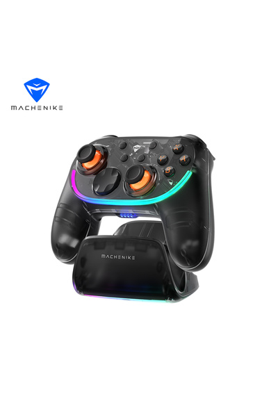 Choice MACHENIKE أسود مع قاعدة شحن، وحدة تحكم ألعاب لاسلكية MACHENIKE S3، معد...