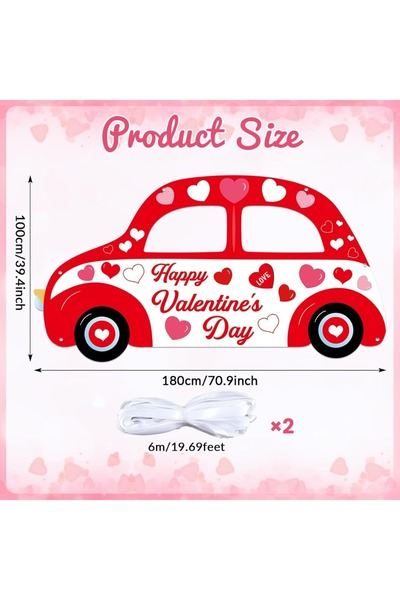 Choice إطار صور سيلفي أحمر على شكل سيارة، قطعة واحدة، مثالي لعيد الحب، أو كهد...