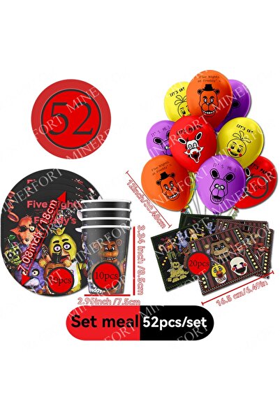 Choice مجموعة فايف نايتس آت فريديز المكونة من 52 قطعة، تتضمن 52 قطعة من مجسما...