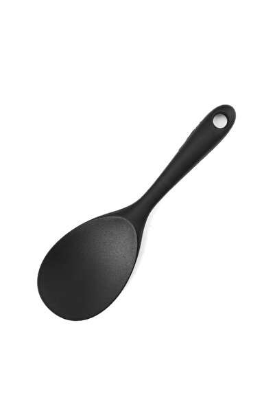 Choice black 1pc Integrated Silicone Rice Spoon, Non-Stick Rice Scoop, Heat-R...