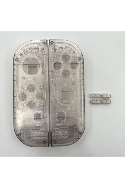 choice2 Clear gray Transparent Shell for Nintend Switch Joycon Controller Hou...