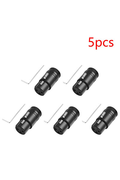 Choice6 كابلات صوتية للميكروفون XLR، موصل ثلاثي الأطراف، غلاف أسود، ذكر-أنثى-...