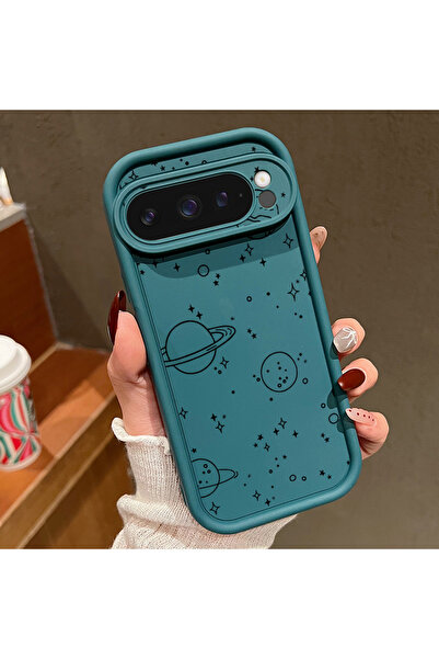 Choice96 جراب بتصميم كرتوني أزرق لهاتف جوجل بيكسل 10 برو A117، متوافق مع هوات...