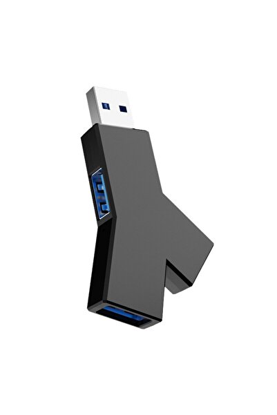 choice2 موزع USB صغير أسود اللون على شكل حرف Y، محمول، من النوع C3.1، بثلاثة ...