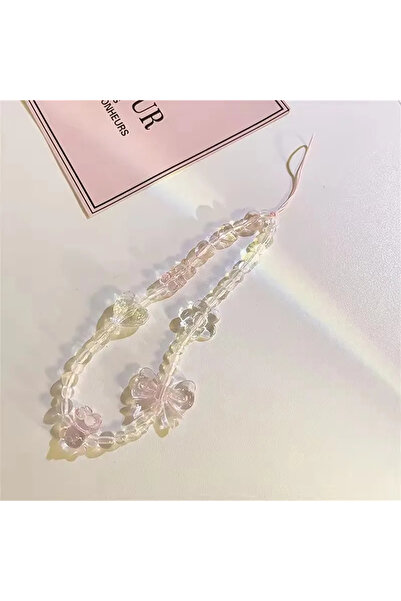 Choice1 1PCS Cellphone Lanyard Keychain Woman Girl Korean Pink Bear Butterfly...