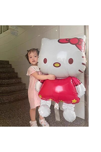 Choice MINISO 116x68cm Laser Large Cute Hello Kitty Pink Foil Ballo Set Kids ...