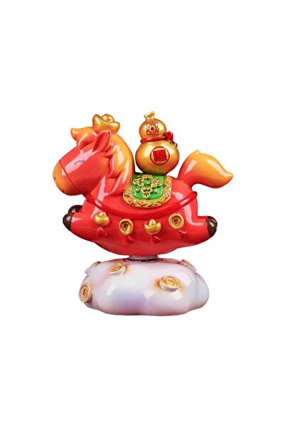 Choice تمثال حصان أحمر لعام 2026، زينة فنغ شوي للعام الجديد، زينة طاولة من ال...